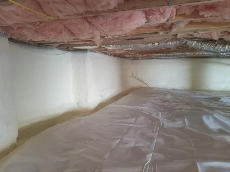Crawl space encapsulation with closed-cell spray foam for Roof Leak Repair in Fairwood